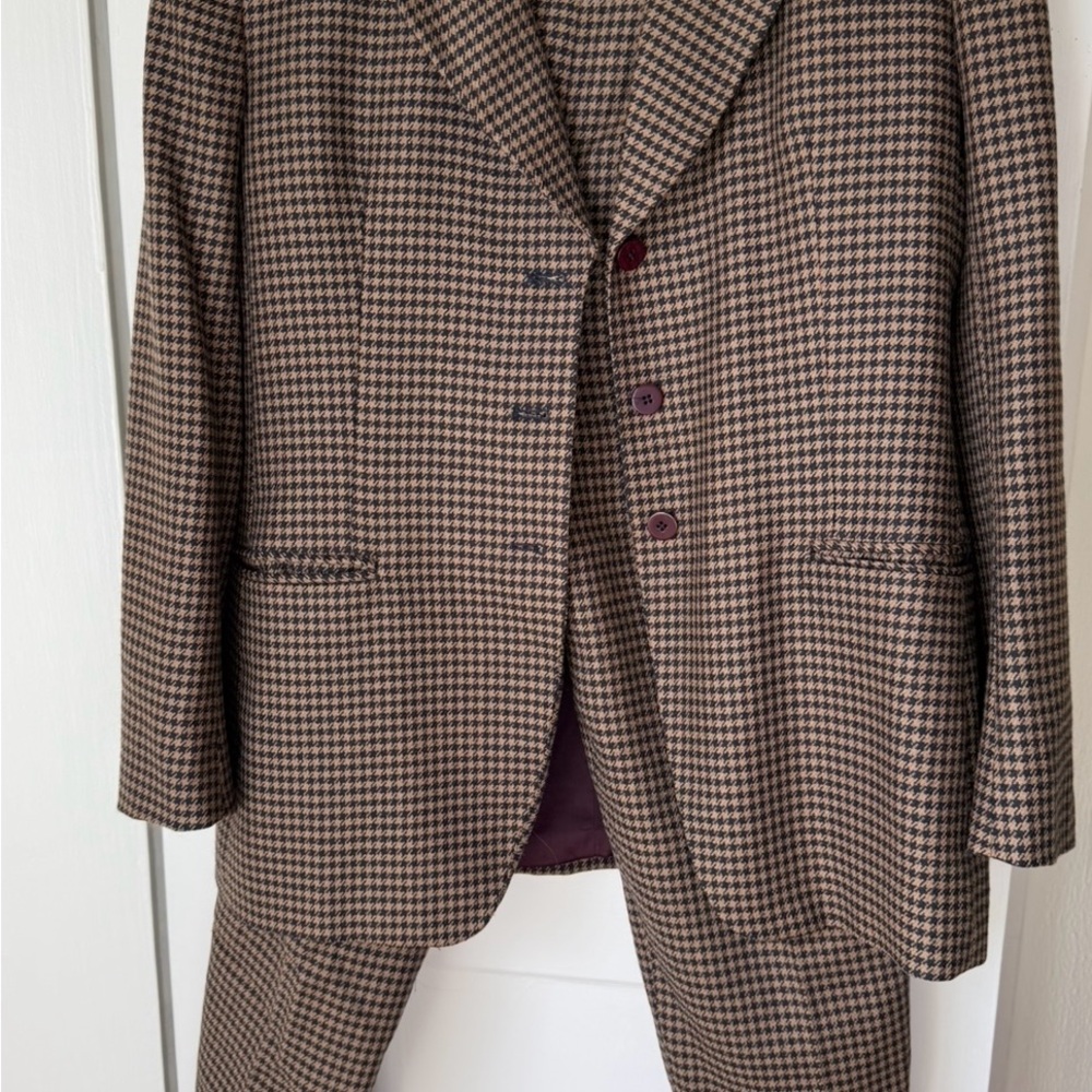 Jones New York Vintage Houndstooth Wool Suit Set